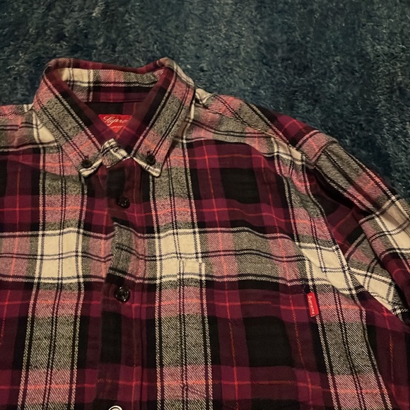 Purple Plaid Supreme Button Down - Picture 2 of 4